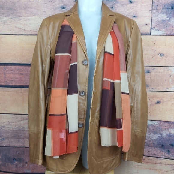 SUPER soft and light leather blazer jacket coat - Picture 2 of 8